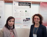 Diana Marín (esq) i Maria Font (dr), al congrés APS-U7