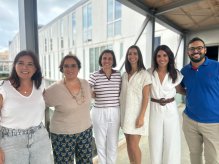 Diana Marín, Carmen Gómez, Elisabet Cerrato, Roser Casanova, Cristina Villó y Albert Gómez